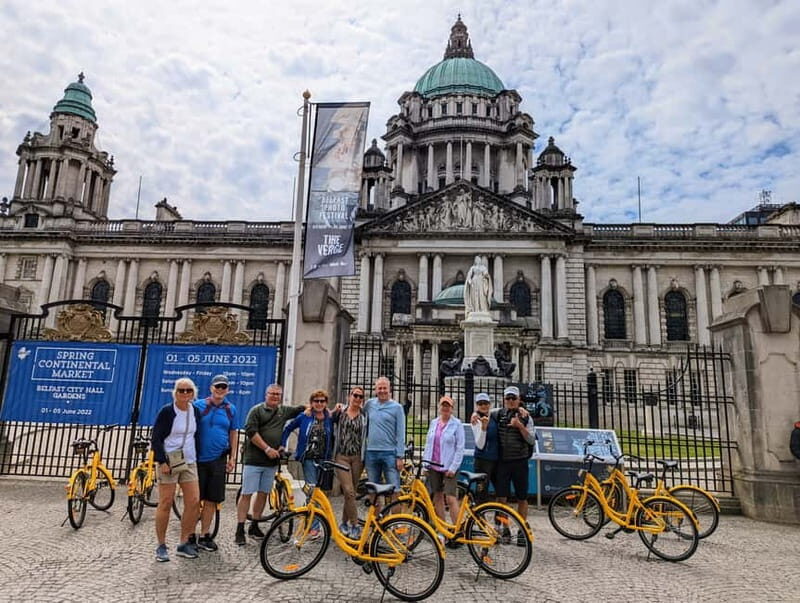 Belfast: City Highlights Bike Tour - Getting rolling at Fountain Centre, with a straightforward start