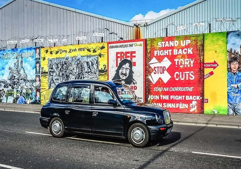 Belfast: Political Taxi Tour - Meet at the Leonardo Hotel Belfast on Great Victoria Street
