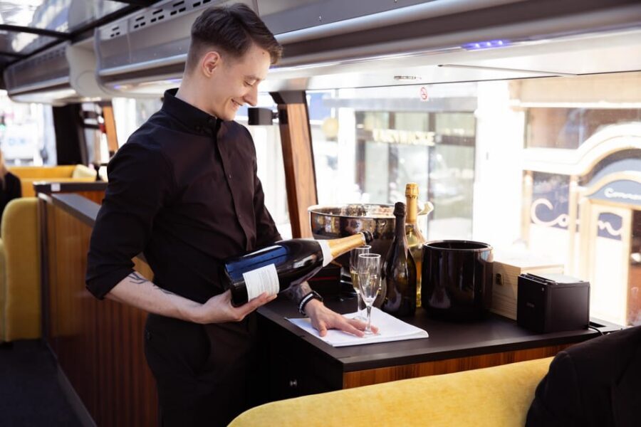 Best of London by LE GRAND - London's Luxury Bus Tour - Food and drinks onboard: what you buy, what you don’t
