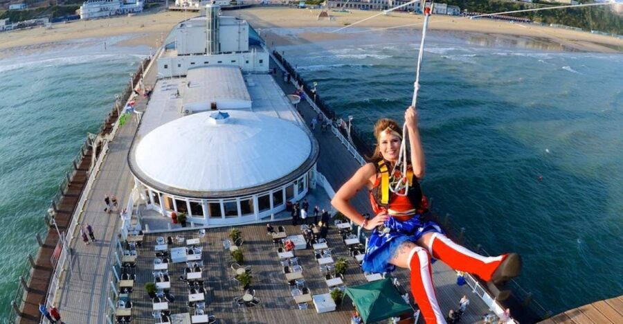 Bournemouth Pier: PierZip Entrance Ticket - PierZip on Bournemouth Pier: what this ticket really delivers