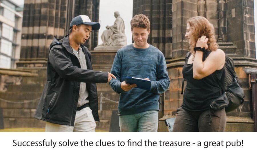 Bristol: Fun Puzzle Treasure Hunt to a Pub! + Team Racing! - One Finish, Two Routes: Edinburgh East vs Edinburgh West