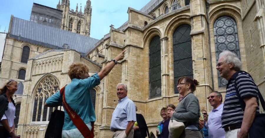 Canterbury: City & Cathedral Private Guided Tour - First meeting point: Buttermarket, War Memorial, and a red sash