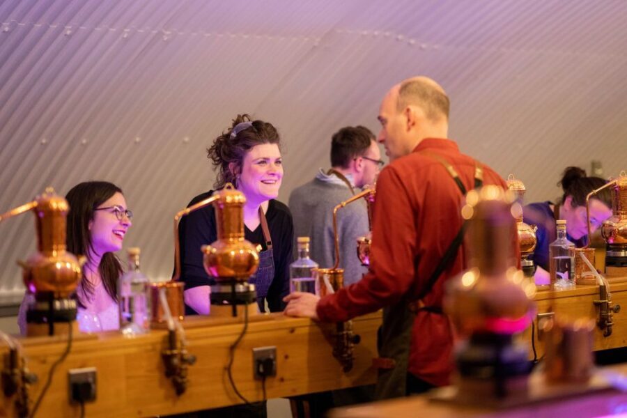 City of Aberdeen Distillery: Gin School Experience - First Stop: The Railway Arch Setup and Arrival Drinks