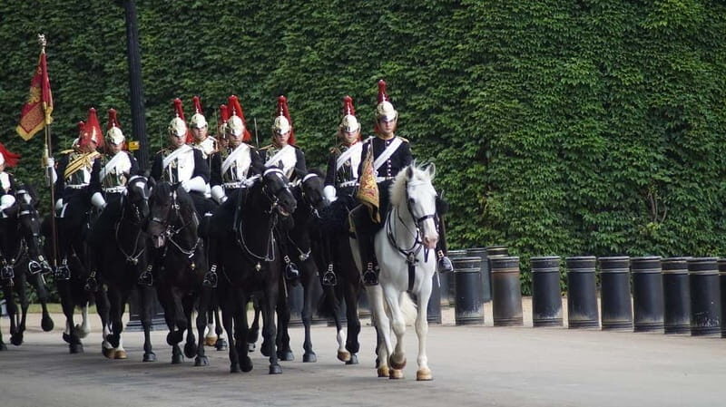 Classic London Tour & Changing The Guards— History In Action - Parliament Square finale: Houses of Parliament, Big Ben, and Westminster Abbey