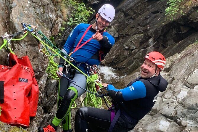 Discover Canyoning at Bruar Falls - Jumps, Slides, Flumes, and Waterfall Abseils