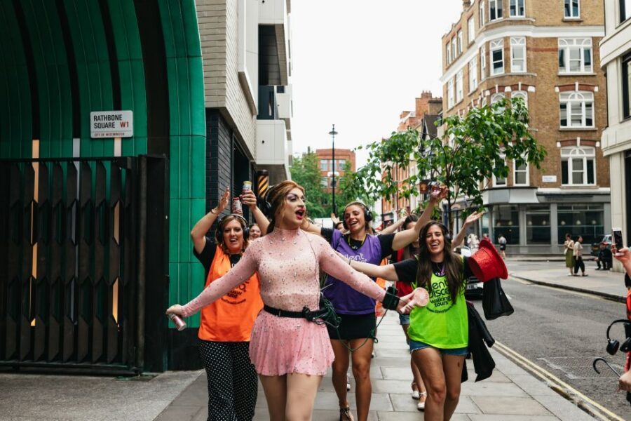 Drag Queen Disco Diva Tour - Silent Disco Walking Tour - Rain-Proof Fun With Disposable Ponchos