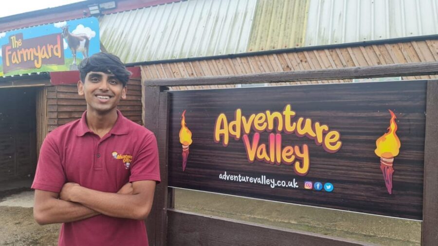 Durham: Adventure Valley Farm Park Entry Ticket - Wild West Play Town, the 3D Net Climb, and the dragon slide