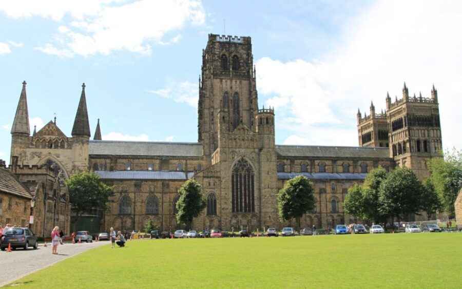 Durham Walking Tour and Tales of Crime and Punishment - Durham Cathedral exterior: the Romanesque details you’ll want to spot