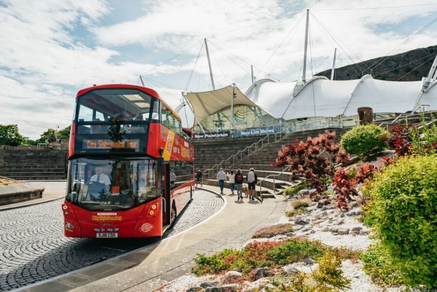 Edinburgh: City Sightseeing Hop-On Hop-Off Bus Tour - Holyrood, Our Dynamic Earth, and the walk toward Burns Monument