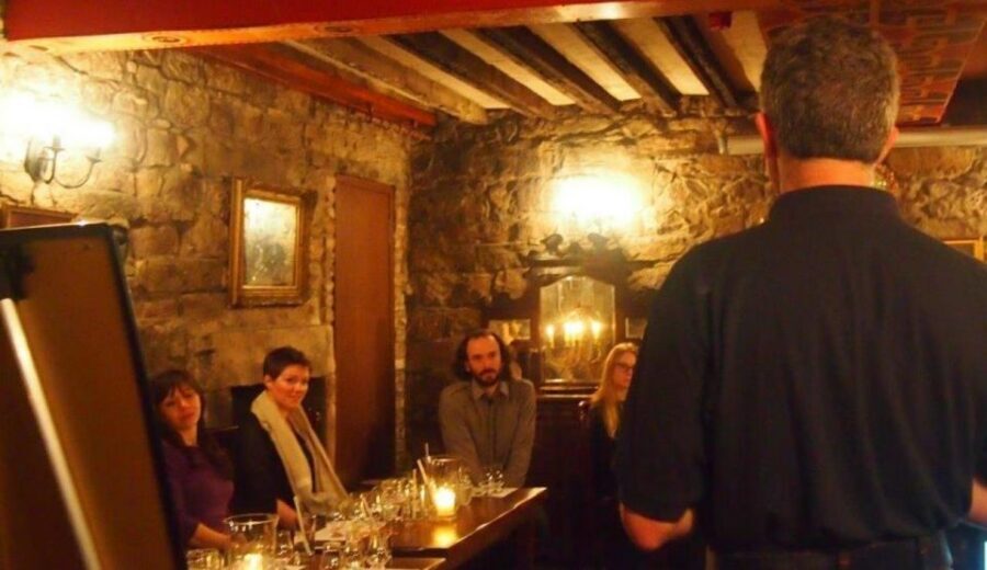 Edinburgh: Small-Group History of Whisky Tour with Tasting - Arriving at Megget’s Cellar: candlelight turns the lesson into a ritual