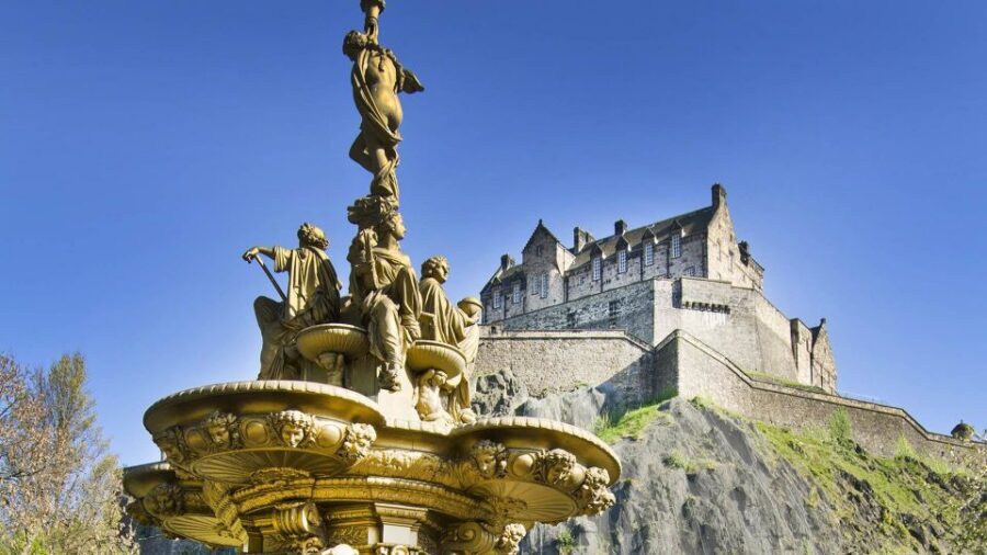 Edinburgh: The Royal City Tour from London - Holyrood House and the new Parliament building: a contrast you’ll notice