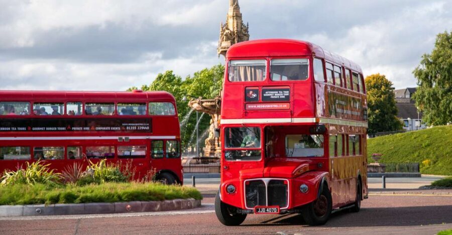 Edinburgh: Vintage Bus Tour with Afternoon Tea or Gin - A 90-Minute Edinburgh Afternoon, Served on a Vintage Bus
