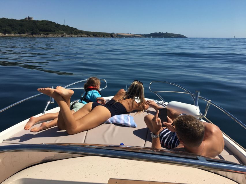 Falmouth Bay, Cornwall: Private Skippered Speed Boat Trip - From Mylor Yacht Harbour to the open water: what the start feels like