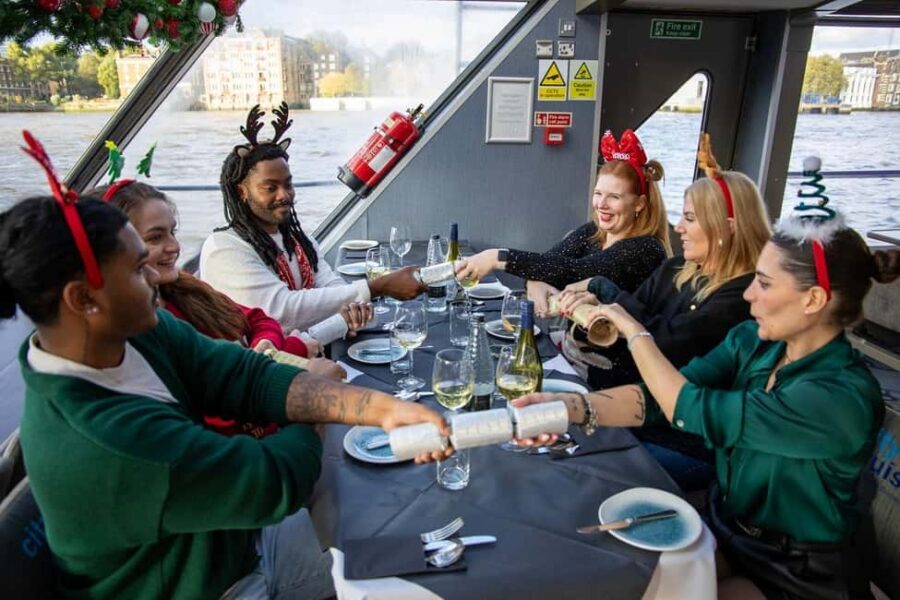 Festive London Christmas Day River Thames Lunch Cruise - A Christmas Day Thames Cruise With Lunch and Lights From Two Decks