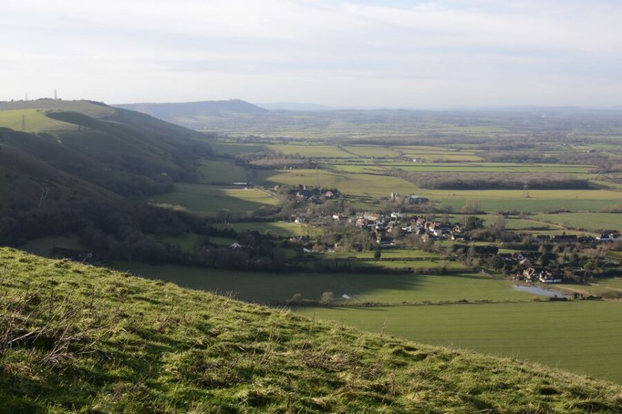 From Brighton: Seven Sisters and South Downs Tour - Devil’s Dyke: the big dry valley stop with a naming story