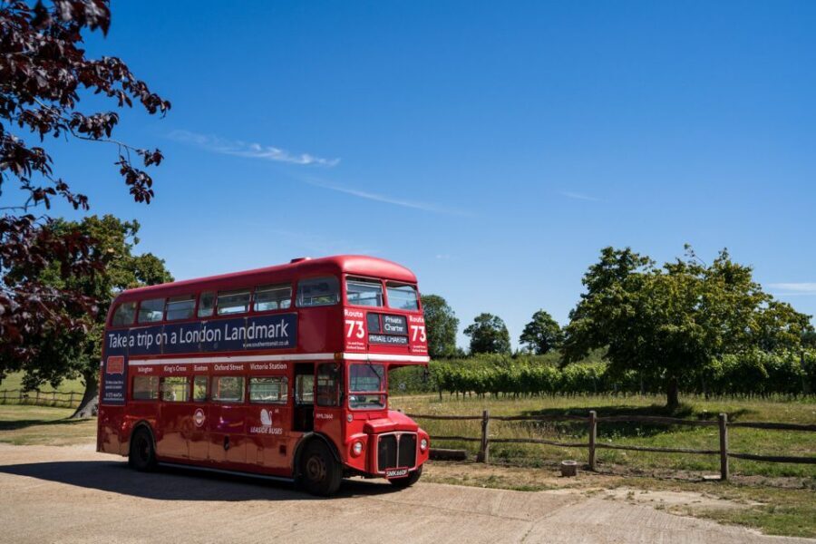 From Brighton: Sussex Wine Tour on a Vintage Bus with Lunch - Hopping on the Big Red Routemaster near Brighton Station