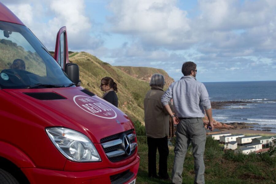 From Edinburgh: Viking Coast & Alnwick Castle Day Tour - Transport, group size, and comfort on a 9-hour day