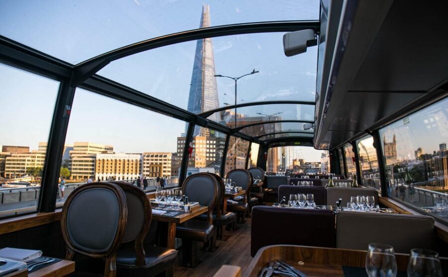 Gastronomic 6-course fine-dining dinner on Luxury London Bus - Chef Ignazio Nuccio’s Michelin-star style, adapted to wheels
