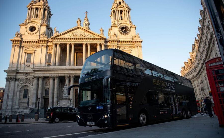 Gastronomic 6-course fine-dining dinner on Luxury London Bus - Dress code and onboard rules: smart casual, no extra snacks