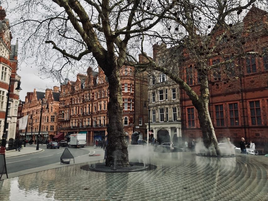 Ghosts and Legends of Mayfair Walking Tour - London - Albemarle Street and the way the guide links hauntings to real blocks