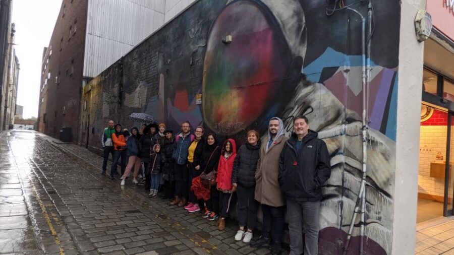 Glasgow: Street Art Guided Walking Tour - SPACEMAN (Mural Trail #5): art that makes you look twice
