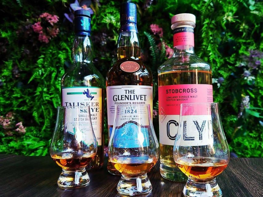 Glasgow: Whisky tasting and Scottish Cheeseboard - The whisky flight: three pours, one tasting lesson you can actually use
