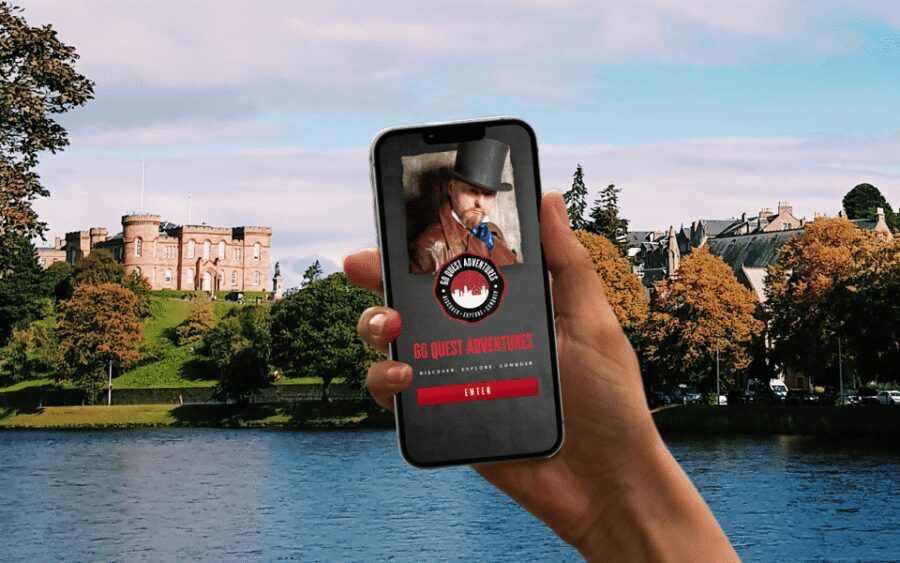Inverness: City Walking Tour & Exploration Game - Street art, possible Highland games, and the fun of doing it your way