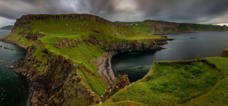 Isle of Skye Driving Tour from Portree with an APP - Rigg Viewpoint: wide-angle payoff for road-trip thinkers