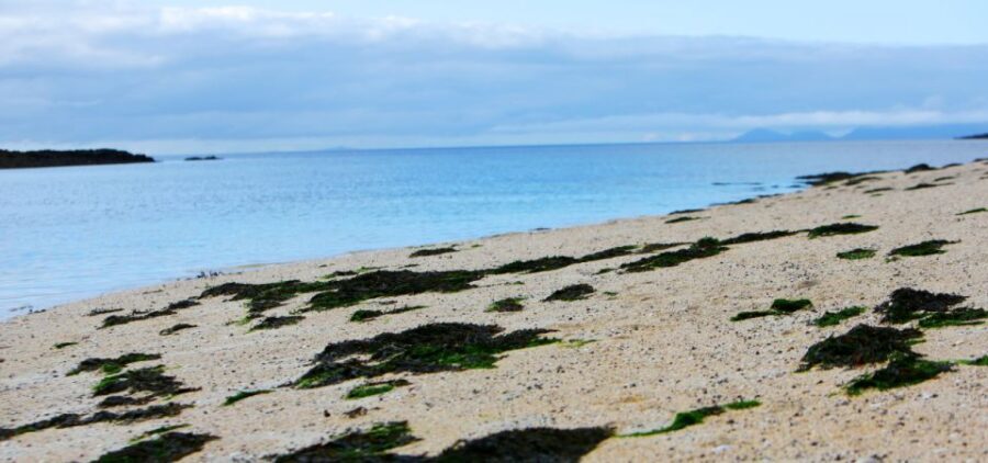 Isle of Skye: Portree to Fairy Pools Smartphone Guide - Claigan Coral Beach: crushed white coral and the easiest “stay a while” stop