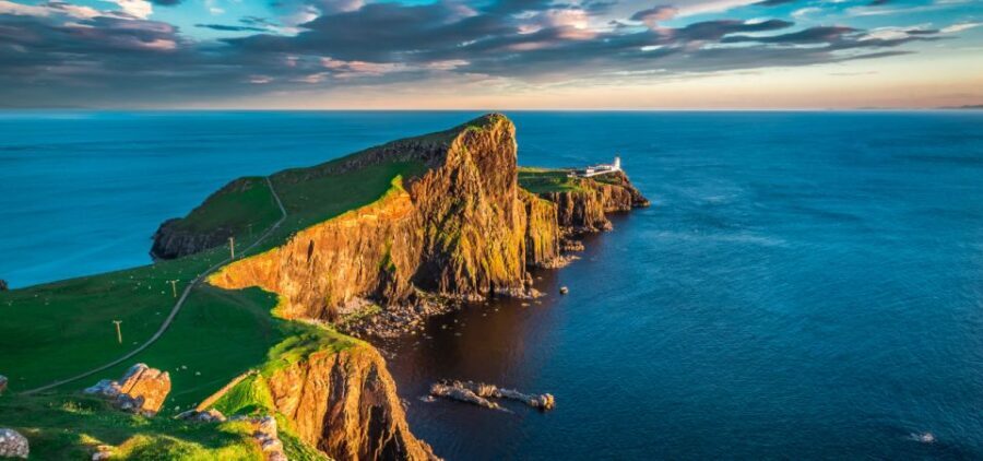 Isle of Skye: Portree to Fairy Pools Smartphone Guide - Neist Point Lighthouse viewpoint: where the west end mood hits hard