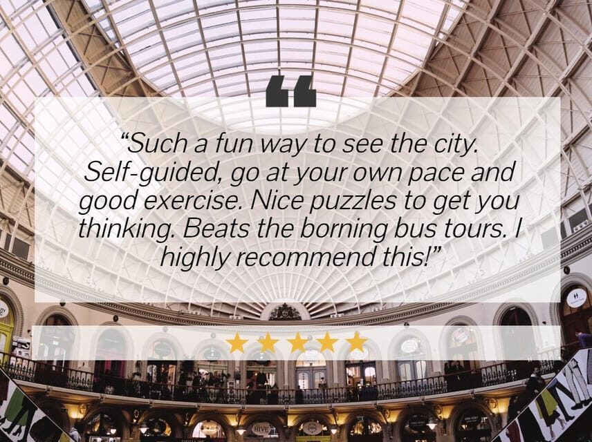 Leeds: City Walking Tour & Exploration Game - Distance, timing, and what to carry for smooth solving