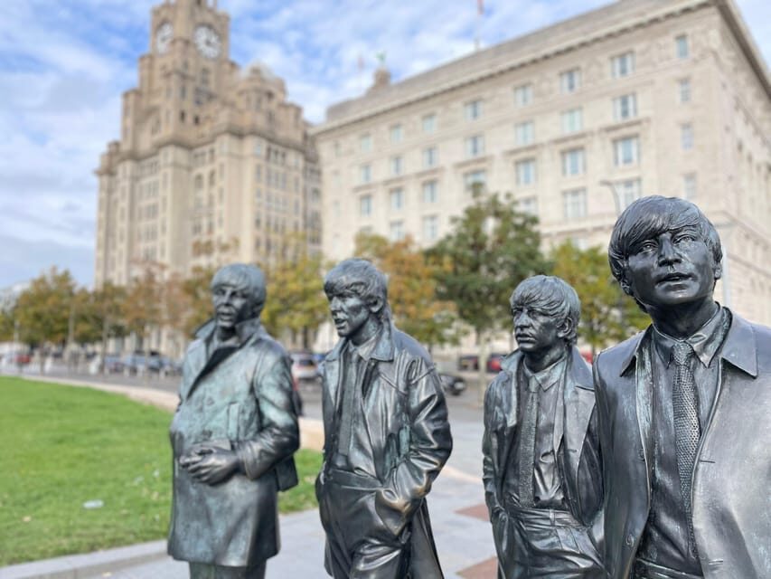 Liverpool: 2-hour Best of the Beatles Highlights Taxi Tour - Penny Lane in real life: barbershop, bus shelter, and the roundabout