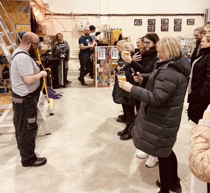 Liverpool: Brewery Bus Tour with 12 Beer and Pizza - What you actually taste: 8–12 craft beers, measured and explained