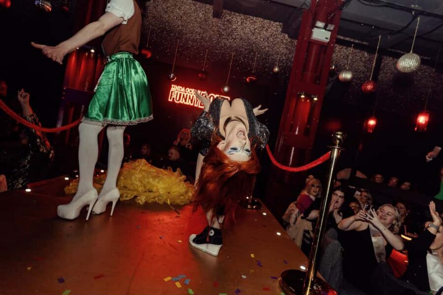 Liverpool: FunnyBoyz Benidorm Bingo Cabaret Show (Fridays) - Drag queen mingling: where the magic happens between performances