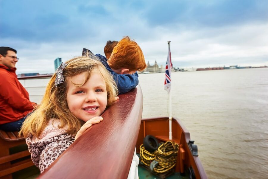 Liverpool: Sightseeing River Cruise on the Mersey River - Hill Dickinson Stadium and a mid-cruise view reset