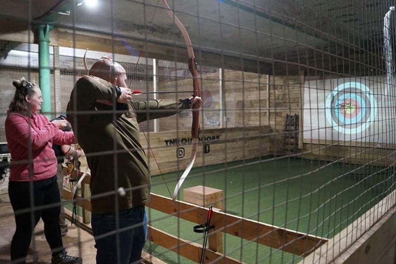 Llangollen: 30-Minute Archery Taster Session - Projected Targets in Llangollen: From Classic Rings to Zombies and Battleships