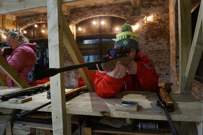 Llangollen: Air Rifle Shooting Experience - The guns and targets: where the practice actually happens