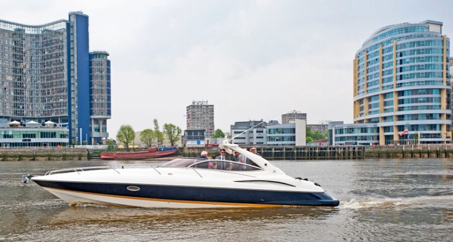 London: 2 hour private luxury Thames boat cruise / hire - From Battersea Power Station to the Houses of Parliament area