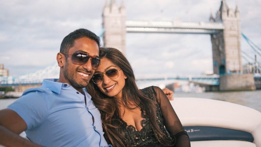 London: 2 hour private luxury Thames boat cruise / hire - Sunseeker Superhawk comfort: covered, heated, and paced for 2 hours