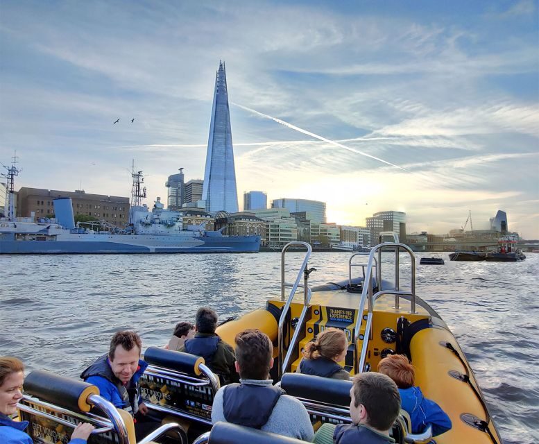 London: 20-Minute Tower RIB Blast from Tower Pier - Tower of London, Tower Bridge, HMS Belfast, and the Shard: The Sightseeing Route