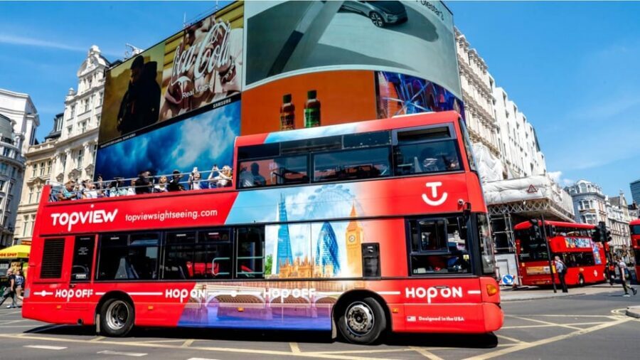 London: 24-Hour Hop-On Hop-Off Bus Pass - A 24-Hour Pass on an Open-Top Double-Decker