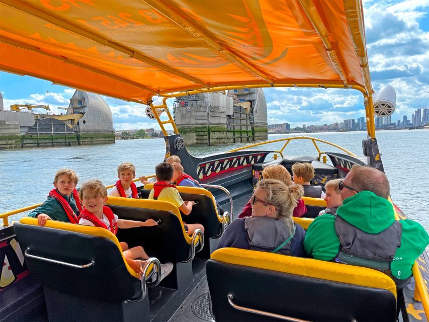 London: 40-Minute Thames Beast Jetboat Tour - HMS Belfast: seeing history from the river angle