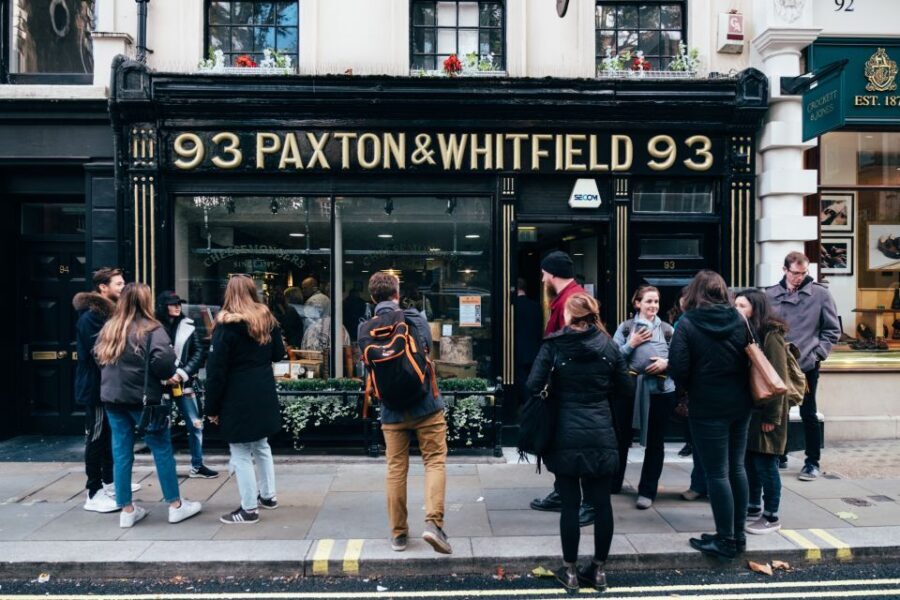London: Cheese Walking Tour with Tastings - Fortnum & Mason: where London’s cheese obsession gets theatrical