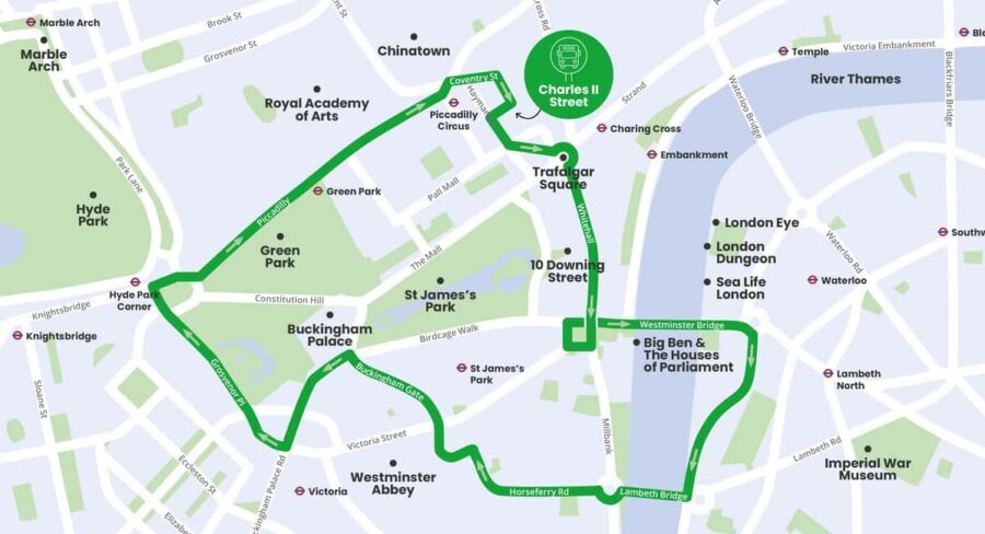 London: Children's Open Top Bus Tour - Halloween Special - The Tootbus app: how to extend the day after 45 minutes