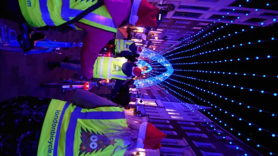 London Christmas Lights Bike Tour - Biking through London’s dusk: how the lights actually look better on wheels