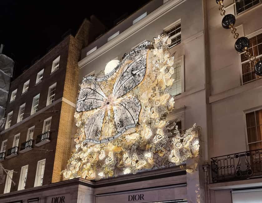 London: Christmas Lights Guided Walking Tour - Mayfair’s illuminated storefronts: polished lights, elegant atmosphere