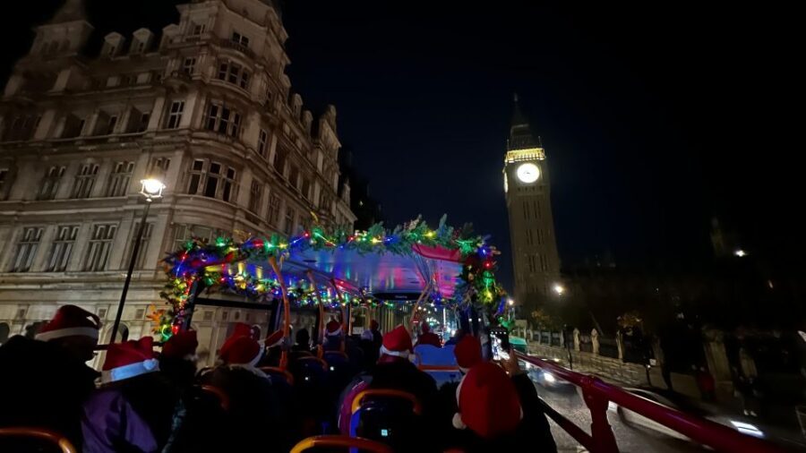 London: Christmas Lights Sightseeing Open-Top Bus Tour - Meeting at Haymarket (Stop 22) and Getting Set for the Upper Deck