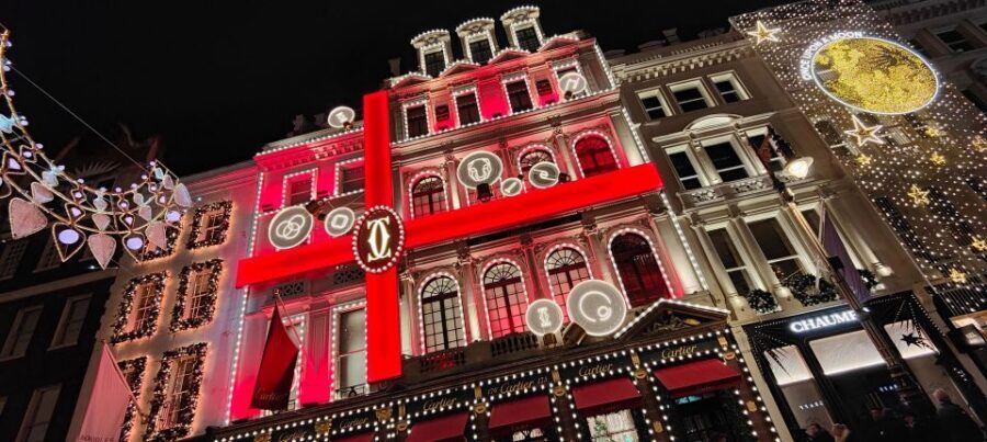 London Christmas Sparkle Walking Tour Small Group - Regent Street and its angel moment (plus arcades)