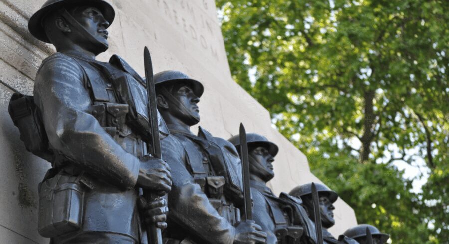 London: Churchill and World War 2 Walking Tour in London - The Cenotaph and Women of World War II Memorial: remembrance with context