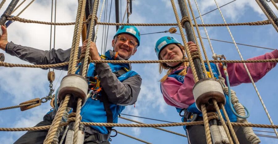 London: Cutty Sark Entry Ticket with Guided Rig Climb - The pre-climb briefing and harness fit (don’t rush this part)